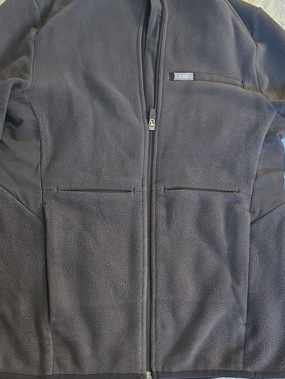 XS Charcoal Grey Figs Scrub Jacket - Picture 2 of 5